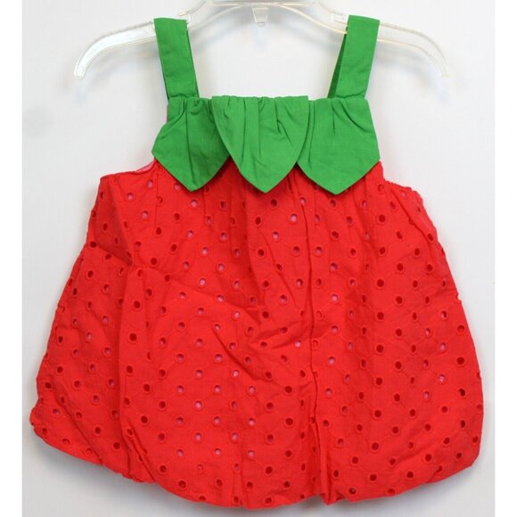 2013 Gymboree Strawberry Sweetheart 2 pc Outfit 3T Bubble Short Shorts Tank Top - Picture 2 of 11